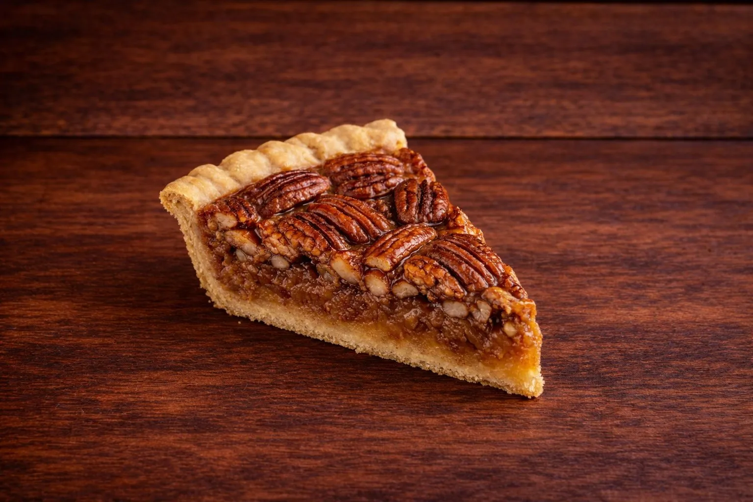 A slice of pecan pie at Texas Backyard.